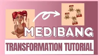 MediBang Paint TRANSFORMATION Tools Tutorial (Scale, Merge, Flip, ETC)