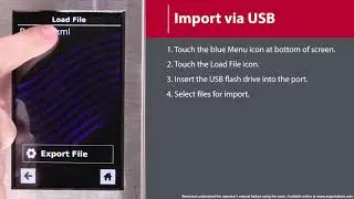 5 - How to Import Menu via USB Flash Drive (MXP/AXP)