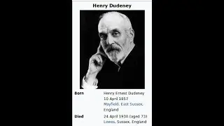 Dudeney Number | Henry Ernest Dudeney | logic puzzles