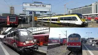 Bahnverkehr in Stuttgart Hbf (2016-2022)