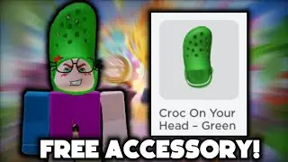 GET THIS RARE ACCESSORY FOR FREE NOW!! How to get Croc On Your Head Accessory!! ROBLOX
