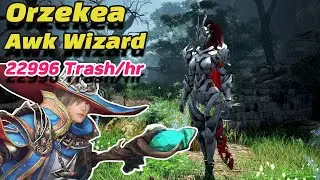 [BDO] Awakening Wizard Orzekea 22996 trash/hr 각성 위자드 오르제키아