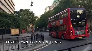 Night Route observations at Aldwych | 16/07/19
