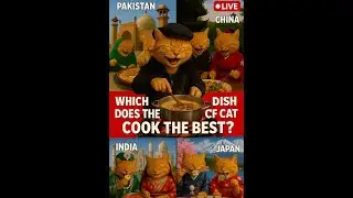 &ldquo;Which Country&rsquo;s Food Does the Chef Cat Cook Best? 🇵🇰🇨🇳🇮🇳🇯🇵 LIVE Cooking Battle!&rdquo;