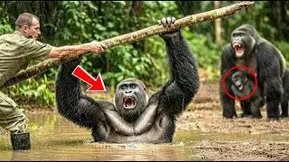 Ranger Finds a Gorilla Trapped in Quicksand &mdash; Its Desperate Cry Stuns Everyone
