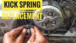 kick spring replacement #yamaha @GarageApi  #bike #kick #howto #honda