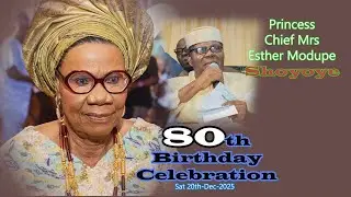 Chief Commander Ebenezer Obey Performed at the 80th Birthday of Chief Mrs. SHOYOYE