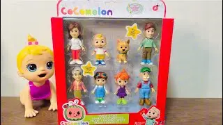 COCOMELON FAMILY 8 PACK ~ Satisfying with Unboxing Toys & Review Asmr
