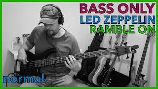 Led Zeppelin, Ramble On | Isolated Bass Track + Tabs | PookLowEnd