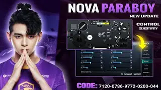 UPDATE 3.0 NOVA PARABOY NEW BEST SENSITIVITY + CODE AND BASIC SETTING CONTROL PUBG/BGMI