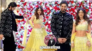 Akanksha Puri And Arbaz Patel,Amir Siddiqui At Adnaan Shaikh-Ayesha GRAND Wedding Reception