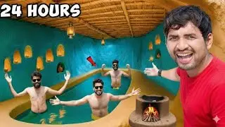 😊🤯Bhaiya 24 Hours Challenge In Underground Swimming Pool | बहुत मजा आया #experimnent #mrindeanhacker