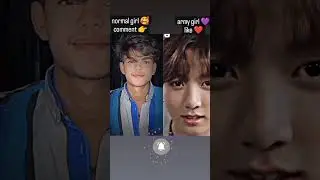 eye contact for 5 sec👀normal girl comment and army girl like 👍