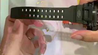 Casio G Shock GPW-2000-3A Gravity master in Green and Orange