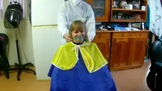 Sexy CLAUDIA forced haircut 😍✂️💈