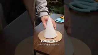 Is it magical to make magic hats from fallen leaves落葉做魔法帽神奇嗎#handmade #easy