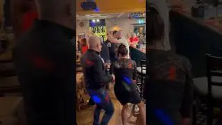 Older Crowd Party and Dancing on Saturday Night - British Local Pub