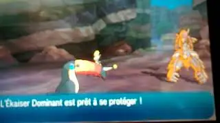 Combat contre un Ekaïser dominant (Pokémon Lune)