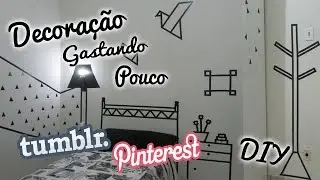 DIY :: Decoração Estilo Tumblr Gastando Pouco :: com fita isolante