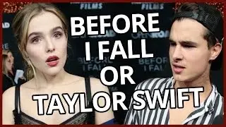 TAYLOR SWIFT VS BEFORE I FALL - Song Lyric or Line From Movie? w/ Kian Lawley & Zoey Deutch