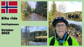 Bike ride to Mattisplassen at Krokskogen in October 2023
