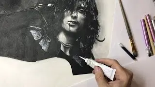 Drawing Jimmy Page (Led Zeppelin)