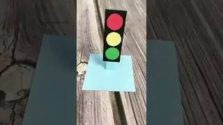 paper craft ideas / how to make traffic lights #shorts #trafficlight #craft