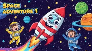 🚀🌌 Space Adventure 1 🎵 | Fun Learning Song for Kids | Happy Tale & Tune