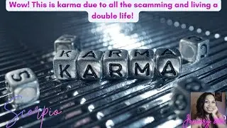 Wow! This is karma due to all the scamming and living a double life! #tarot #tarotreading