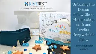 UNBOXING - Dream Pillow, JuveRest sleep wrinkle pillow, Sleep Masters sleep mask REVIEW & Discount