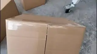 Automatic carton sealer with 4 side corner taping machine. #machine #packing #carton #sealermachine