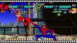 MUGEN Battle Request - Spiderman vs. Elastigirl and Mr. Incredible