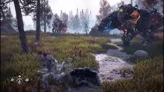 Fireclaw vs Tramplers and Scorcher - Horizon Zero Dawn&trade; The Frozen Wilds