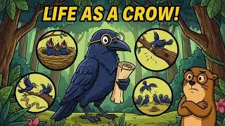Life as a crow 🐦 smarter than you think and tougher than you imagine 💀