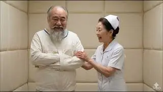 Japanese Hospital TV Commercial Nurse Comforts Patient wearing a straitjacket  #拘束衣 #straitjacket
