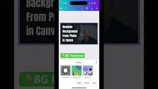 Remove Photo Background in Canva Mobile! ☝️