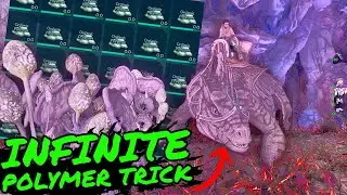 INFINITE POLYMER Trick in Ark Survival Ascended!!! Slot Cap Organic Polymer in Seconds