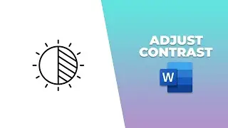 How to adjust the contrast of a picture in word