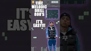 How To Make Fire Melodic Drill 808's #shorts @blencartier