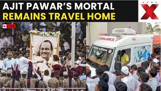 Ajit Pawar&rsquo;s Last Ride LIVE: Visuals Show Ajit Pawar&rsquo;s Mortal Remains Brought To Baramati