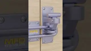 Simple automatic gate latch ideas locking mechanism #shorts #asmr #latch #3d