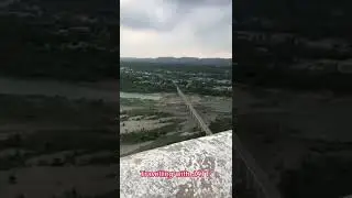 #Mangla Fort & #Mangla Dam view.#Jhelum River view.#Mangla Bridge 🌉.#Beautiful Weather