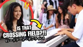 I Play SWORD ART ONLINE Piano Medley in Public [Crossing Field, Adamas, Swordland, etc]
