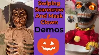 Swiping Scarecrow And Mask Clown Demos 2025 🎃 Home Depot/Halloween Costumes.com