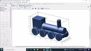 3D Graph Equations of Steam Train run on Maple Software #3ddesign #3dgraph #locomotive