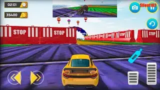 Dinosaur Car Chase Ramp Stunts - Ultimate Car Racing Simulator- Android Gameplay