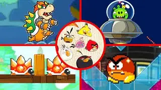Angry Birds Mario - All Bosses (Boss Fight) 1080P 60 FPS