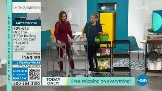 Origami 3Tier Rolling Foldable Cart  Set of 2