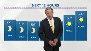 Weather update: 11 p.m. on March 27, 2018