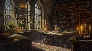 Cozy Medieval Sleep Story: You are a young scribe in a peaceful 13th-century monastery scriptorium,